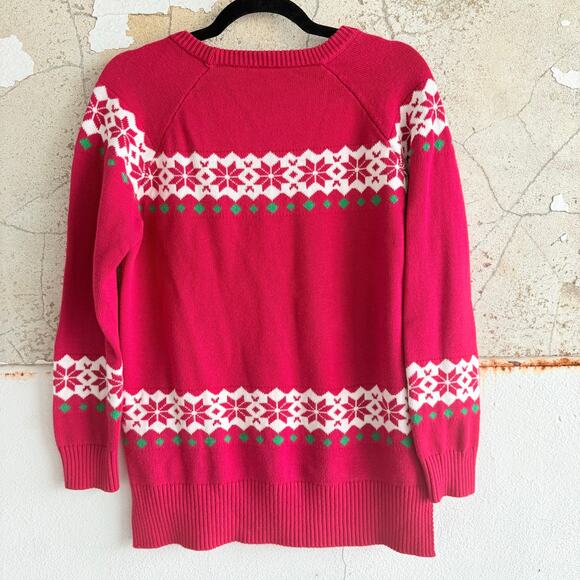 Disney Store Japan Mickey Minnie Christmas Sweater Fair Isle Womens L Tokoyo - Picture 4 of 8